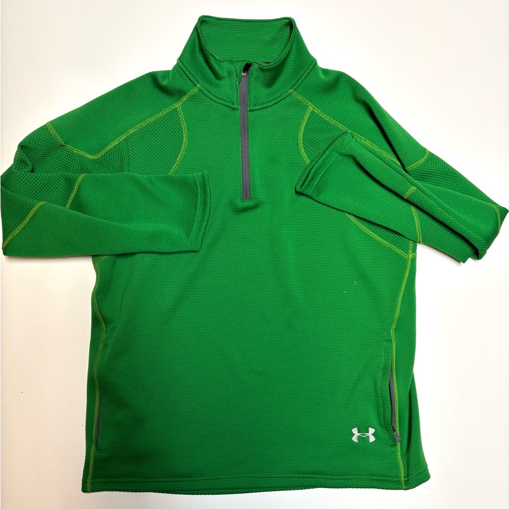 Under Armour Vibrant Green Quarter-Zip Pullover